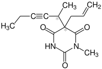 Strukturformel von Methohexital