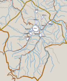 Carte de Sare montrant les quartiers.