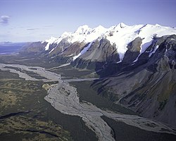 Hóföldte hegyek az Alaszkai-félszigeti Nemzeti Vadmenedék területén