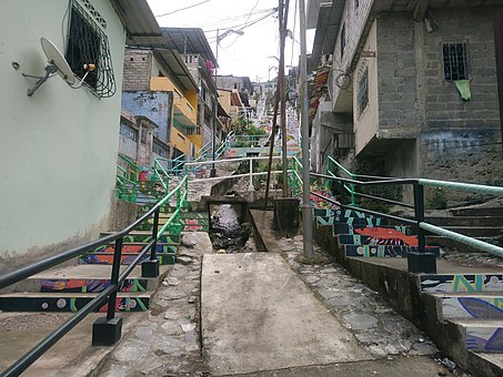 Mural construido con la comunidad ubicado en Mapasingue Este