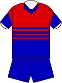 Ньюкасл Найтс домашняя футболка 1988.svg