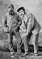 Old Tom Morris og Young Tom Morris ca. 1870-75