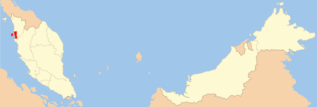 Localização de Penão na Malásia
