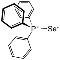 Strukturformel von Triphenylphosphinselenid