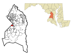 Location of Coral Hills, Maryland