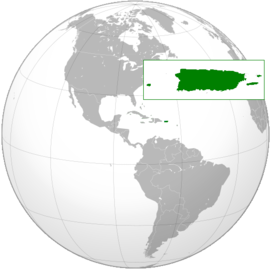 Localização de Porto Rico