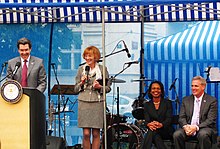 Norman L. Eisen, Condoleezza Rice and McCarthy in Prague, Czech Republic, 2011 RR Centennial Celebration.jpg