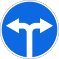 Zeichen 406: Vorgeschriebene Fahrtrichtung – links oder rechts