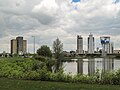 Rotterdam, moderne kantoorpanden bij het Rivium