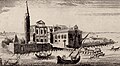 Veduta dell’isola di Santo Spirito, da ‟Il forestiere illuminato”, 1740, Venezia, Museo Correr