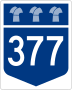 Highway 377 marker