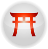 Shinto torii icon vermillion.svg