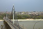 Sremska Kamenica, pohled na Most Slobode a Novi Sad.jpg