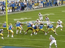 Stanford Cardinal playing the UCLA Bruins in the Rose Bowl Stadium Stanford at UCLA 2010.jpg