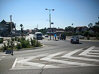 L'intersection entre la Route Magistrale 27 et la Route Régionale 160 à Svilajnac.