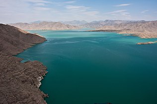 Reservoir at the Kajaki Dam in Helmand Province