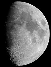 Moon view from earth In Belgium (Hamois).