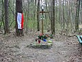 The Tomb of The Unknown Home Army Warriors near The Dębak Forester's Lodge (at the neighbouring "Lasy Młochowskie" area), photograph of 6 April 2014