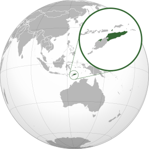 Восточный Тимор на карте региона
