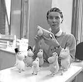 Writer and artist Tove Jansson Tove Jansson 1956.jpg