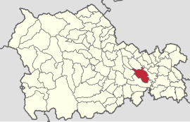 Location in Neamț County