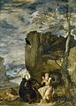 『聖アントニウスと隠修士聖パウルス』(1634年頃) プラド美術館