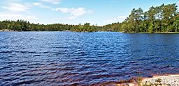 Vitträsk sett från östra stranden.