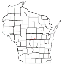 Location of Almond, Wisconsin
