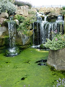 Pulhamite waterfall in Albion Place Gardens, Ramsgate Waterfall in Albion Place Gardens, Ramsgate-geograph-4572203.jpg
