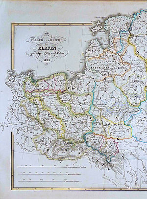 Karta Zapadno slavenskih plemena