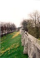 Section of York City walls, south side of the city next to Price's Lane