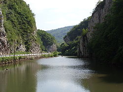 市鎮內的熱列茲尼察河（英語：Željeznica (Bosna)）