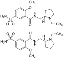 (±)-Sulpiride Enantiomers Structural Formulae.png