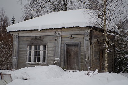 Вид часовни до ремонта, 11 февраля 2013 года.