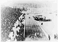 100 meter-finale under Sommer-OL 1896 i Athen.