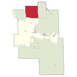 Location within Big Lakes County