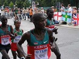 Bronze gewann Abel Kiprop Mutai (ganz links)