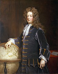 Godfrey Kneller: Admiral Edward Russell, 1. Earl of Orford (1652–1727), ca. 1710. Auch in England trägt man ein samtenes Justaucorps.