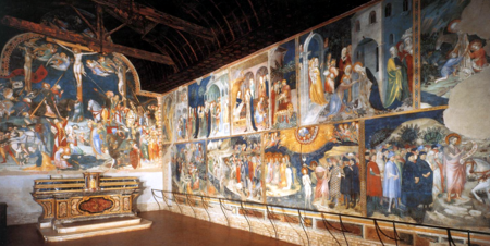 Fresque de l’Oratoire de saint Jean Baptiste des frères Salimbeni.