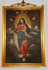 Madonna e angeli - (anonimo, sec. XVII, olio su tela, 134 cm x 85 cm)
