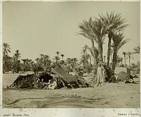 Beduínský stan, Biskra, 1880