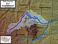 Map of the Belle Fourche River.