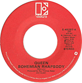 Bohemian Rhapsody by Queen US vinyl read label