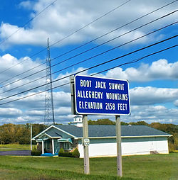 Boot Jack Summit in the township