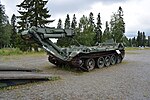 Brobandvagn 971 vid Försvarsmuseum Boden.