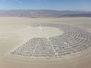 Burning Man aerial, 2011