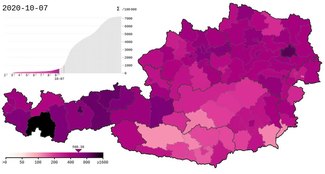 Файл: COVID-19 Австрия случаи на глава от населението (хронология на областите) .webm