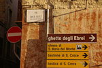 Gia Vico dei Giudei ; Ghetto degli Ebrei - Traces de la présence juive à Cagliari.