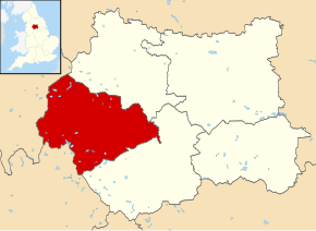 Poziția localității Borough of Calderdale