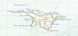 Kaart van Caldey